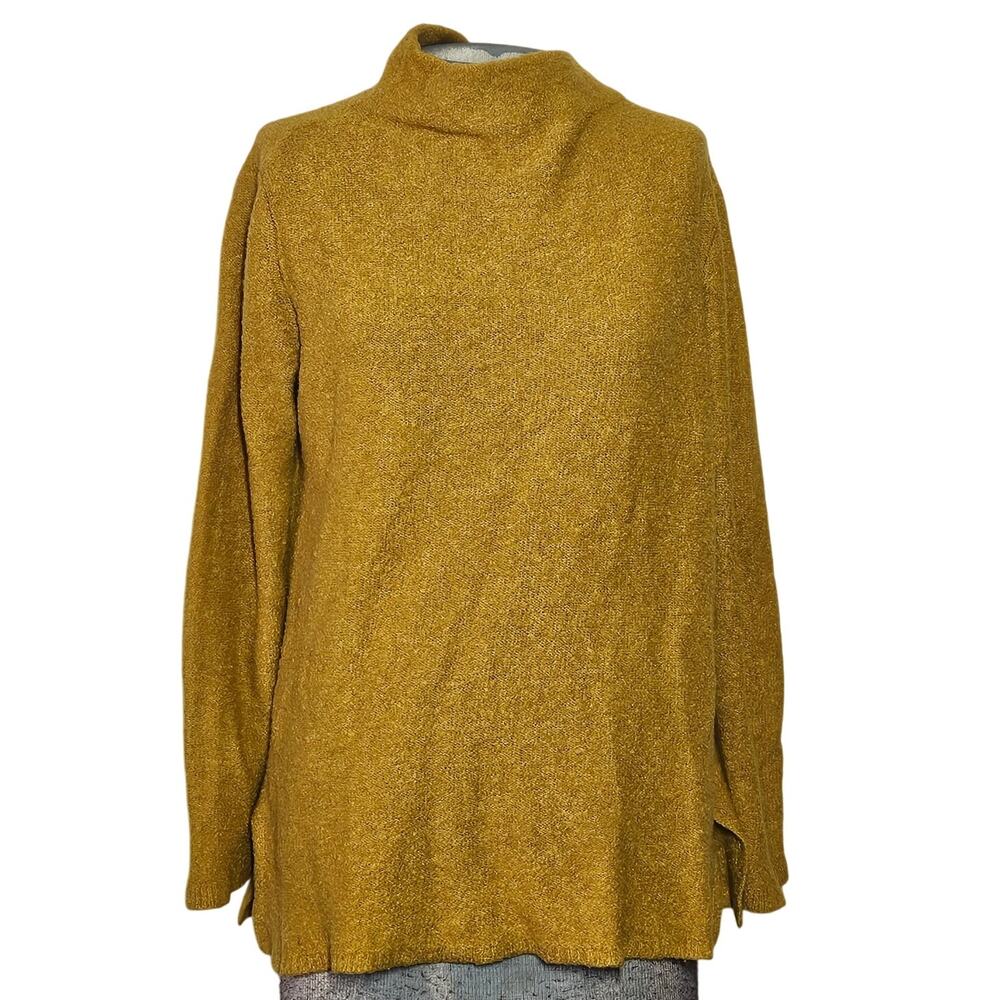 Mustard Yellow Wool Blend Sweater Size Medium